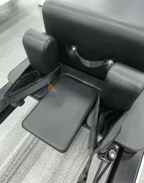 Equipment White Aluminum Pilates Reformer With Noise Reducing Roller home Gym Yoga