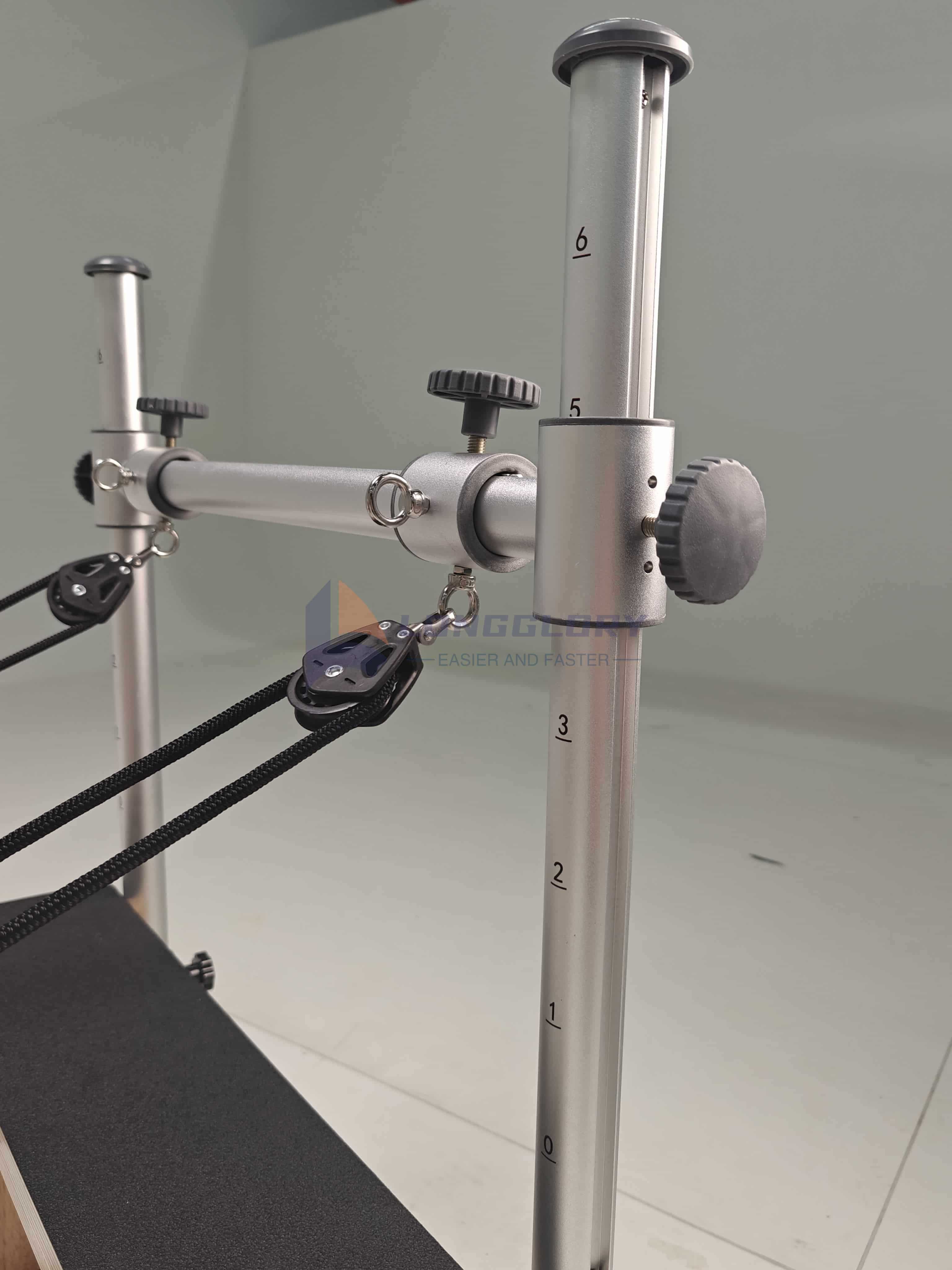 Aluminum Rises Oak Pilates Reformer